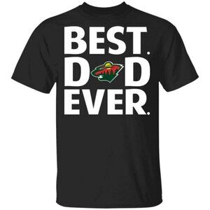 Minnesota Wild Best Dad Ever Hockey Team Sports Fan Gift Unisex T-Shirt 150